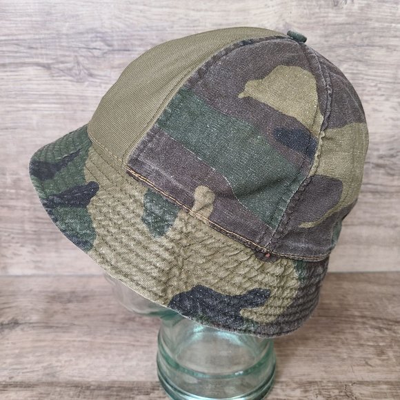 Vintage Original Jones Mallard Duck Embroidered Bucket Hat Cap Sz LG Distressed - Picture 5 of 8